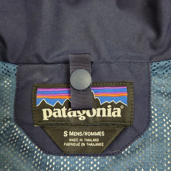 Patagonia H2NO Recco Vented Waterproof Shell Snowshot Navy Jacket Men's S - Picture 6 of 16